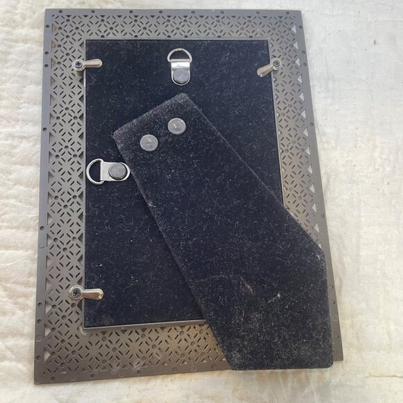 Beaded Bronze Metal Picture Frame By Studio Decor For 4"x6" Photos - Picture 6 of 6